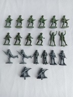 Zestaw żołnierzyków mieszany 20 x sztuk figurki 1:72 PRL