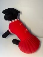 UBRANKO sukienka z tiulem dla psa typu york chihuahua XS S