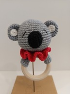 GRZECHOTKA miś koala szydełko prezent chrzest handmade miś zabawka ręcznie