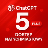 CHATGPT 5 PLUS | DOSTĘP NATYCHMIASTOWY | 30 DNI | AI | SUBSKRYPCJA
