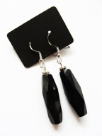 Nowe boskie eleganckie kolczyki duży agat handmade