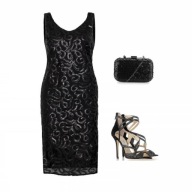 Jedwabna mała czarna sukienka polskiej marki SilJe