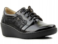 Helios skórzane półbuty lakierowane damskie 385 r.39 koturn