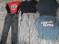 Tylko RESERVED 6 szt zestaw spodnie dresy jeansy bluzka 152-158 jak nowe
