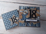 MĘSKA kartka na 18 urodziny