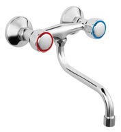 Bateria kuchenna ścienna Ferro Standard srebrny