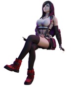Figurka 3D - Tifa - Final Fantasy - 16K- 1:6 - 3DMoon