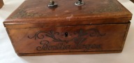 Stara Skrzynka drewniana w stylu Biedermeier