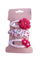 Spinki do włosów dla niemowląt dziewczynek szydełkowy kwiatek 3 szt.