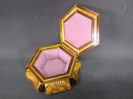 Stara szkatułka na biżuterię intarsjowana, bardzo ładna