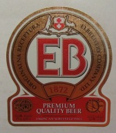 ETYKIETA PIWO EB PREMIUM QUALITY BEER BROWAR ELBLĄG