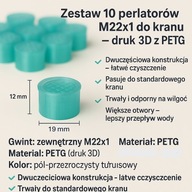 Perlatory M22x1 PETG – zestaw 10 szt. druk 3D