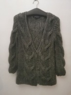 French Connection SWETER S\M CARDIGAN SWETR WEŁNIANY AŻUR