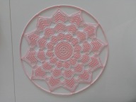 Mandala łapacz snów na obręczy 40 cm