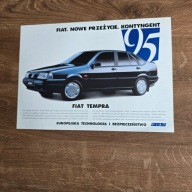 Fiat Tempra 1995 j.Polski prospekt folder katalog broszura