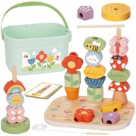 Magiczny Ogród Montessori 5w1 – Drewniana Skrzynka Sensoryczna Tooky Toy