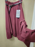 Spódnica Lux Luna Italy bordowa asymetryczna Uni !!!