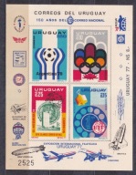 1977 Urugwaj Mundial'78 UREEXPO Mi arkusik cięty **
