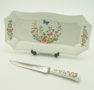 Aynsley Cottage Garden Półmisek i Nóż do Ciasta