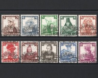 Niemcy Deutsches Reich 1935 Mi 588-597 DR Rzesza Niemiecka Stroje Ludowe