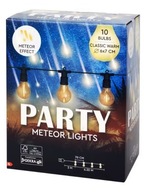GIRLANDA OGRODOWA TARAS efekt meteor 9,3m 10x żarniki LED zasilanie 230V