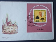 Europejska Wystawa Znaczków Sportowych Wrocław 1963 - koperta z bloczkiem