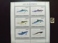 Fauna morza , delfiny , Komory MNH