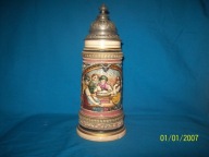 -OBNIŻKA--[@lz] Stary kufel Karczmiak ok,1900r -14-