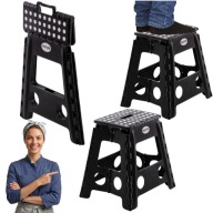TABORET STOŁEK SKŁADANY ANTYPOŚLIZGOWY SCHODEK MOCNY STABILNY 150KG 39CM