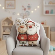 Poduszka kształtka Mikołaj 40cm