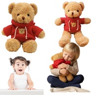 MIS PLUSZOWY MASKOTKA PRZYTULANKA MIEKKI DUZY W SWETERKU UBRANKU 30 CM XL