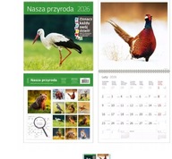 Kalendarz 2026 ścienny 30x30 Nasza przyroda HELMA. Helma
