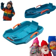 SANKI DZIECIĘCE PLASTIKOWE STERUJĄCE Z HAMULCEM NA ŚNIEG NA ZIMĘ ZE SZNUREM