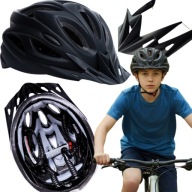 Kask na Rower dla Nastolatka z Daszkiem 54-62 cm Rolki Rowerowy Regulowany