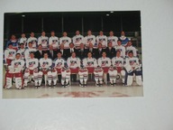 USA HOKEJ na lodzie drużyna OLIMPIJSKA 1992 pocztówka