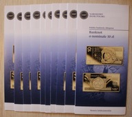 FOLDERY NBP Polskie banknoty obiegowe 10 zł 2023 JĘZYK POLSKI - 10 SZTUK