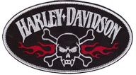 HARLEY - DAVIDSON __ CZASZKA - ŁATKA, NASZYWKA 10x18cm