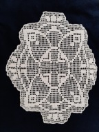 Koronkowa serwetka owalna 41x33