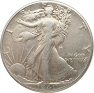 MONETA (HALF DOLLAR) 1/2 DOLARA - WALKING LIBERTY - 1941
