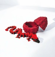 Crystal Dragon Smok3D Kryształowy figurka smoka 35cm z jajkiem Multivers3D