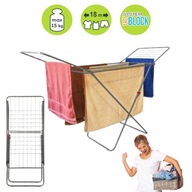 SUSZARKA NA PRANIE STOJĄCA SKŁADANA BALKONOWA DUŻA POZIOMA STALOWA