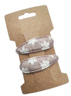 Mini spinki pierwsza spinka spineczki pyk klik haft boho dla dziewczynki