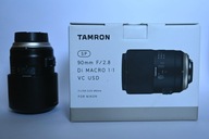 Obiektyw Tamron Di Macro 1:1 VC USD 90 mm F/2.8 Nikon F