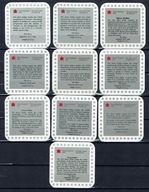 Kanada - 10 x certyfikaty do monet