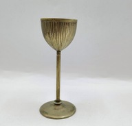 stary metalowy kieliszek - jak kto woli świecznik - platerowany srebrem (b