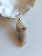 Wisior z naturalnym agatem dendrytowym