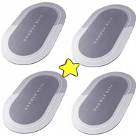 MATA ŁAZIENKOWA SZYBKOSCHNĄCA ANTYPOŚLIZGOWA CHŁONNA 60x40 CM ZESTAW 4 SZT