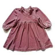 MOTHERCARE welurowa sukienka 68 cm