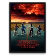 Plakat z ramą 40x50 Początek Historii Stranger Things | Pomysł na prezent