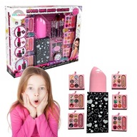 KUFEREK ZESTAW KOSMETYKÓW DO MAKIJAŻU PIĘKNOŚCI TOALETKA DO MAKIJAŻU DLA DZ